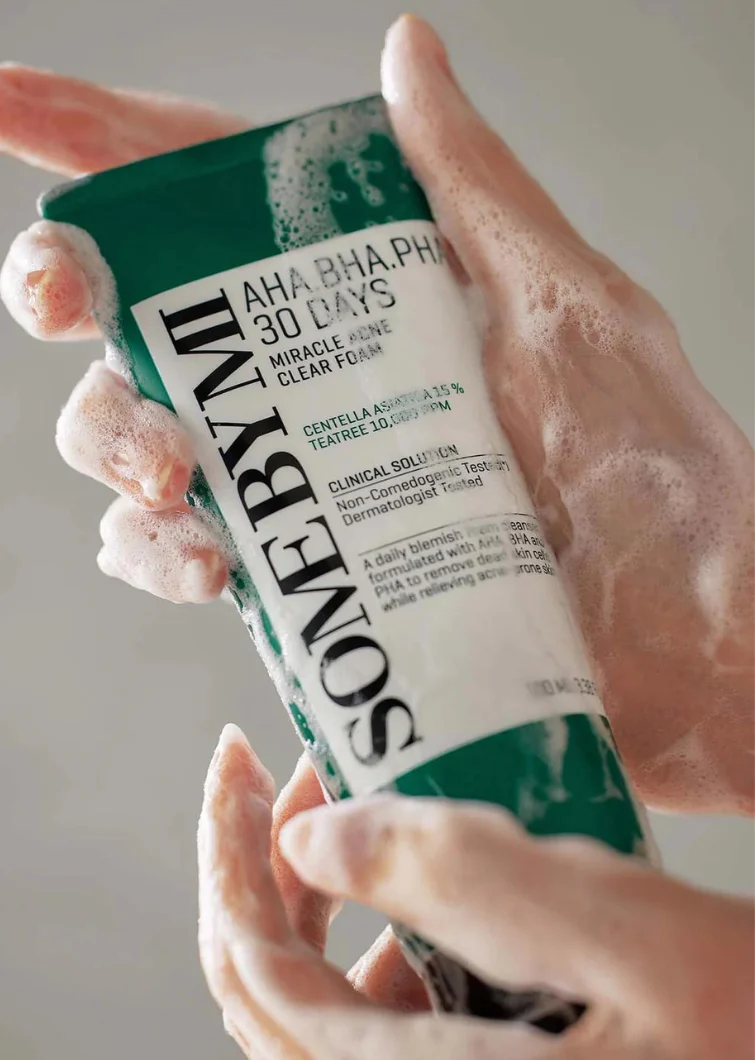 Some By Mi AHA-BHA-PHA 30 Days Miracle Acne Clear Foam 100ml - Image 2