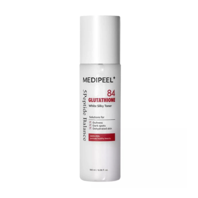 Το μπουκάλι Medipeel 84 Glutathione White Silky Toner 180ml, μόνο του.