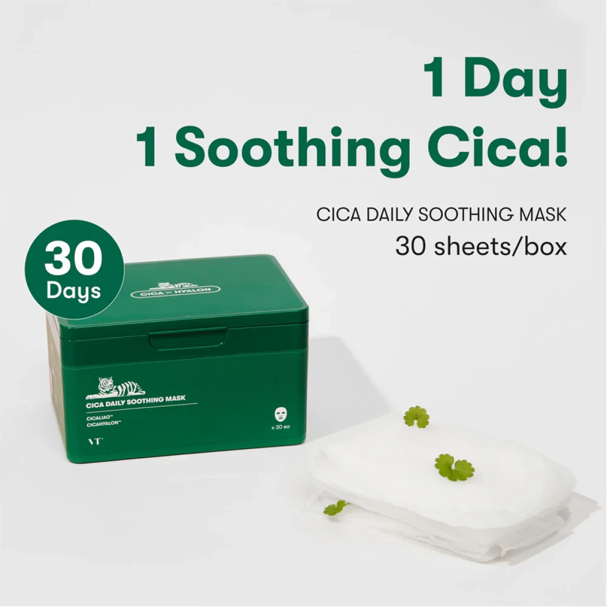 VT Cosmetics Cica Daily Soothing Mask 30pcs - Image 4