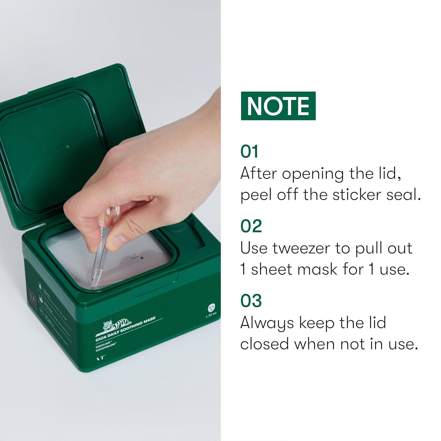 VT Cosmetics Cica Daily Soothing Mask 30pcs - Image 5