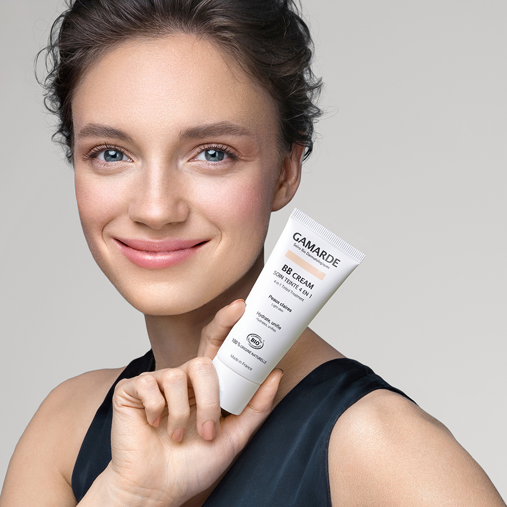 Gamarde BB Cream - Κρέμα με Χρώμα 4 σε 1 για Ανοιχτόχρωμες Επιδερμίδες BIO 40ml - Image 3