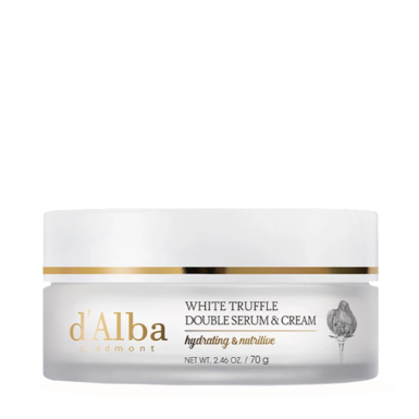 Το βάζο d’Alba White Truffle Double Serum & Cream 70g, μόνο του.