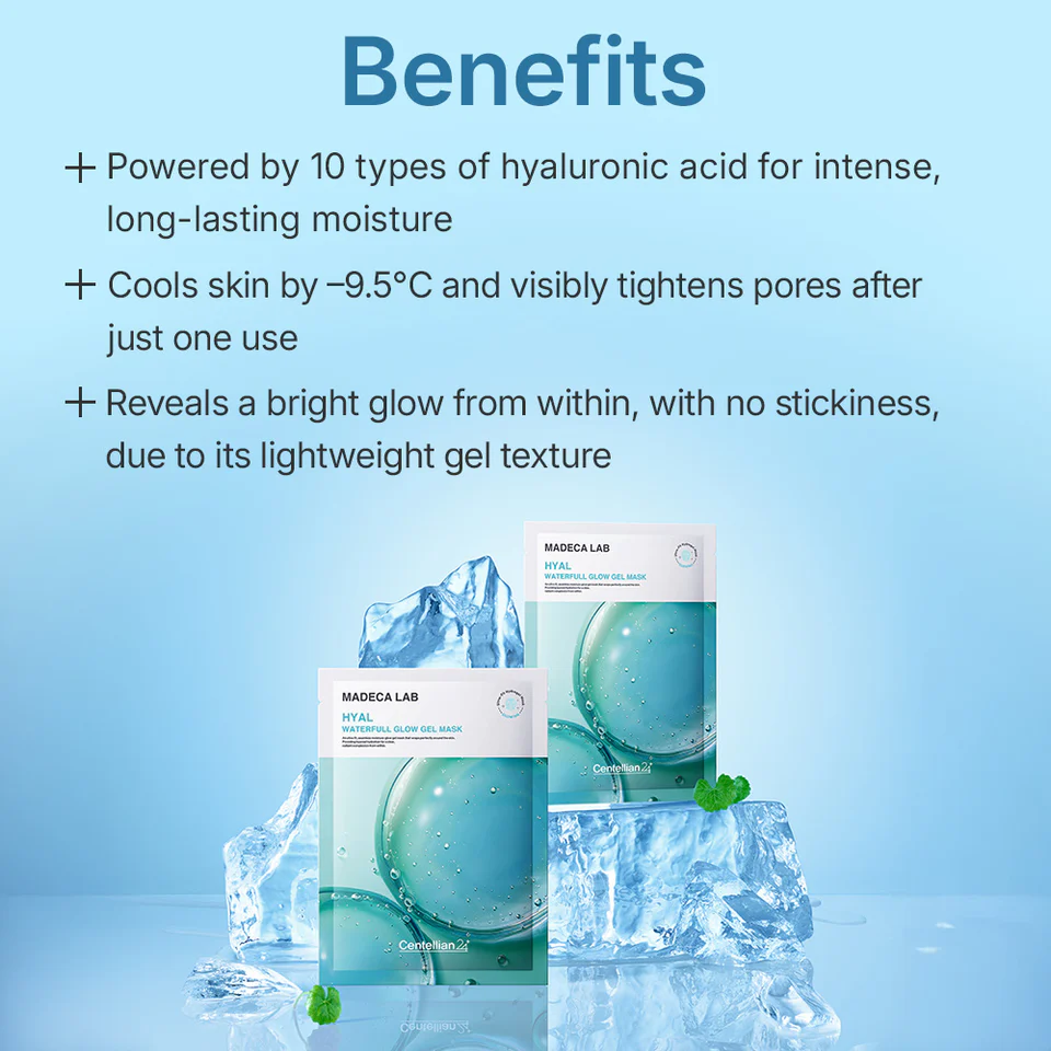 Centellian24 Hyal Waterfull Glow Gel Mask 22ml 1pc - Image 4