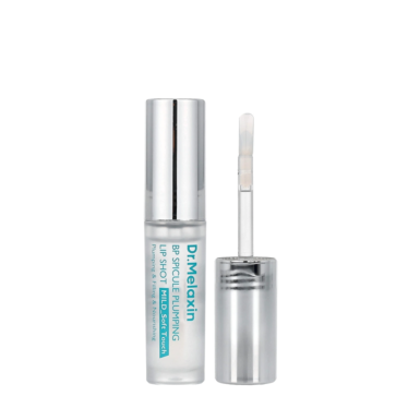 Το μπουκαλάκι Dr. Melaxin BP Spicule Plumping Lip Shot Mild, μαζί με το πινέλο του.