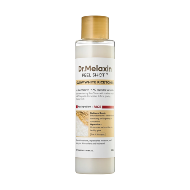 Το μπουκάλι Dr. Melaxin Peel Shot Glow White Rice Toner, μόνο του.