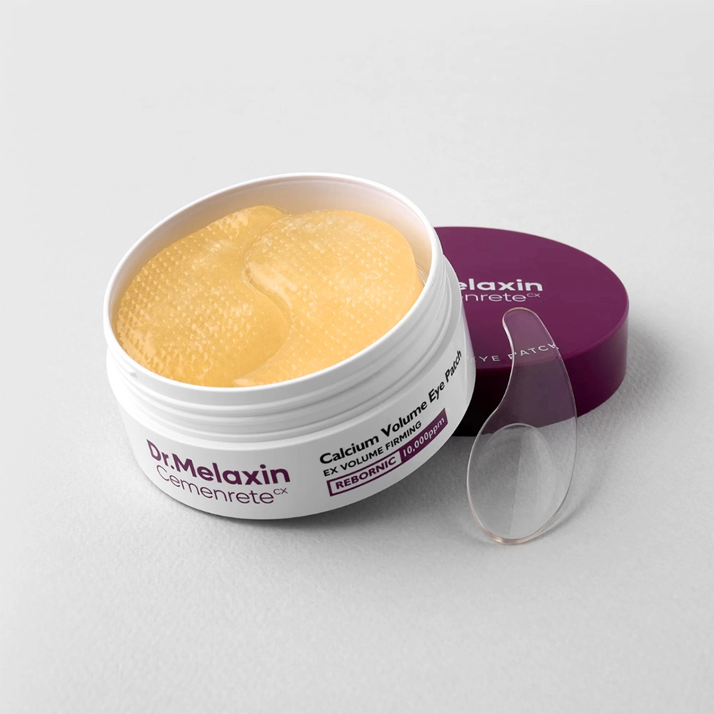 Το κουτί Dr. Melaxin Cemenrete Calcium Volume Eye Patch, ανοιχτό.