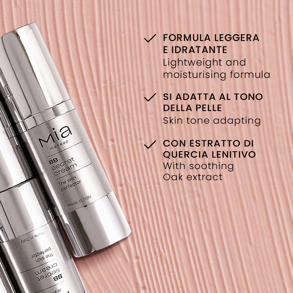 2 συσκευασίες ΜΙΑ BB Secret Cream και πληροφορίες.